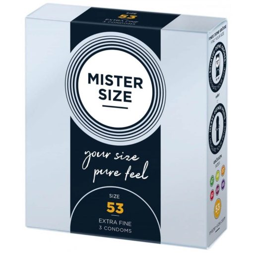 MISTER SIZE 53 mm Condoms 3 pieces Óvszer