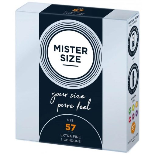 MISTER SIZE 57 mm Condoms 3 pieces Óvszer