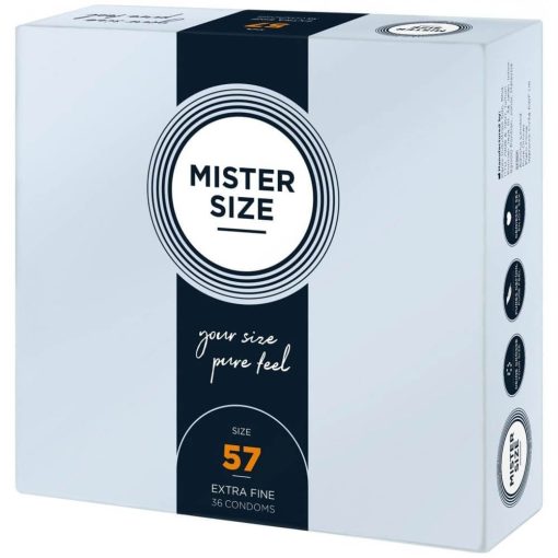 MISTER SIZE 57 mm Condoms 36 pieces Óvszer