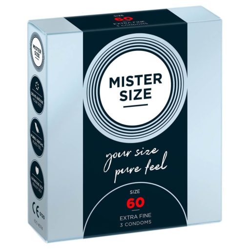 MISTER SIZE 60 mm Condoms 3 pieces Óvszer