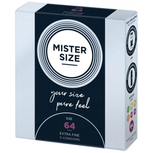 MISTER SIZE 64 mm Condoms 3 pieces Óvszer