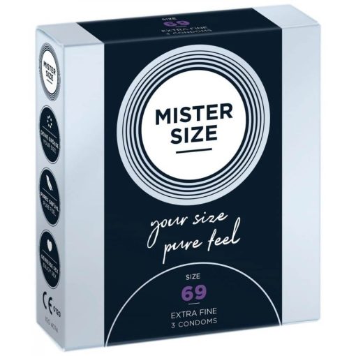 MISTER SIZE 69 mm Condoms 3 pieces Óvszer