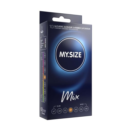 MY SIZE MIX Condoms 57 mm (10 pieces) Óvszer