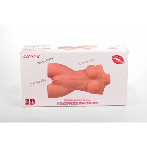 Double Hole 3D Masturbator Férfi maszturbátor