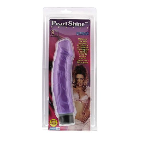 Pearl Shine 9 Vibrator Purple Realisztikus vibrátor