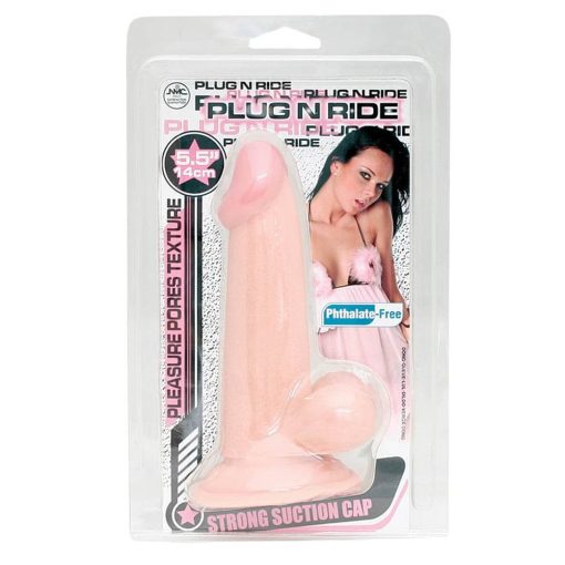 Plug n Ride 5.5 inch Flesh Dong Dildó