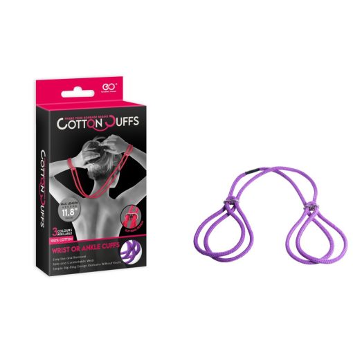 COTTON CUFFS PURPLE Bilincs/Kötöző