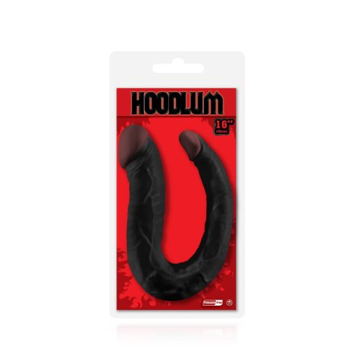 HOODLUM 16" U-SHAPED DONG BLACK Dildó