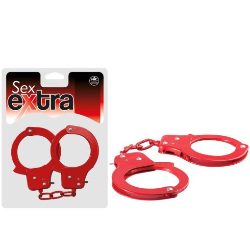 SEX EXTRA - METAL CUFFS RED Bilincs/Kötöző