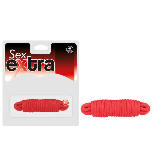 SEX EXTRA - LOVE ROPE RED Bilincs/Kötöző