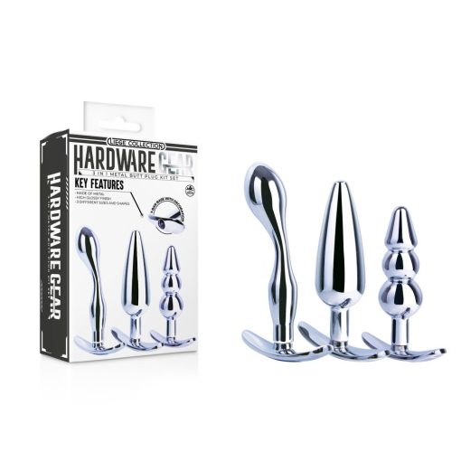 Hardware Gear 3 in 1 Metal Butt Plug Set III