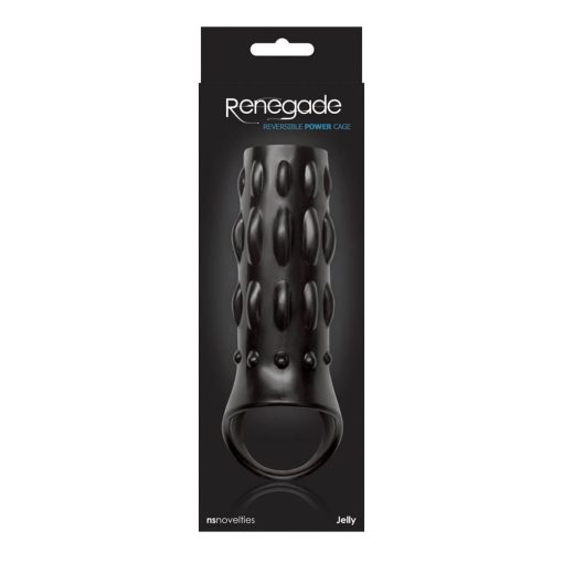 Renegade Reversible Power Cage Black Péniszgyűrű/Mandzsetta