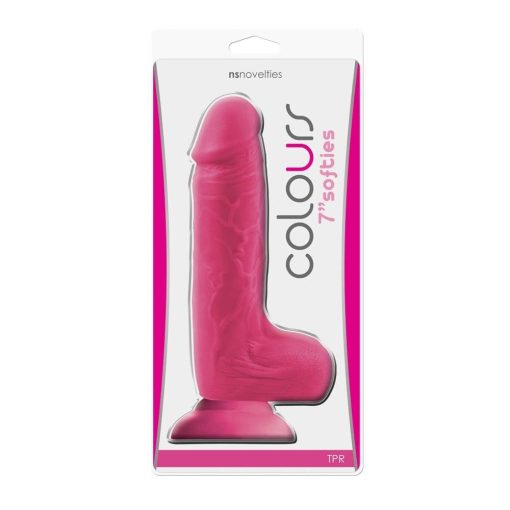 Colours Softies 7 inch Dildo Pink Dildó