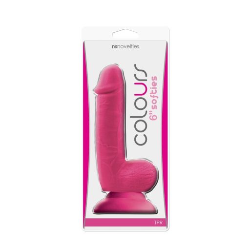 Colours - Softies - 6" Dildo - Pink Dildó