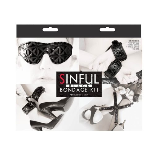 Sinful Bondage Kit Black BDSM szett