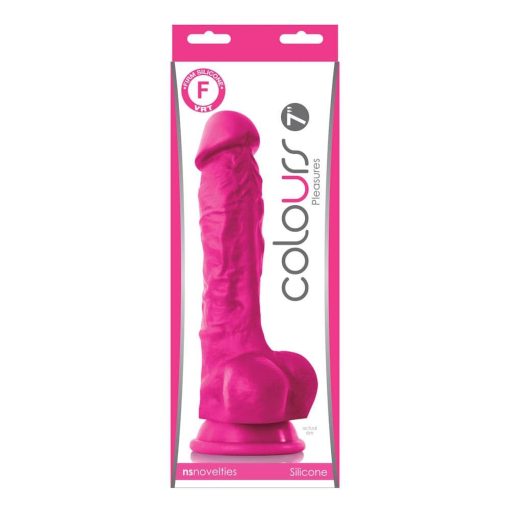 Colours Pleasures 7 inch Dildo Pink Dildó