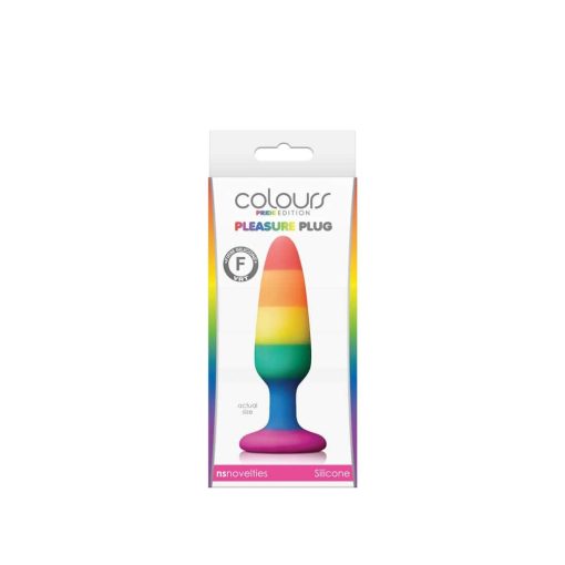 Colours - Pride Edition - Pleasure Plug - Small -Rainbow Fenékdugó