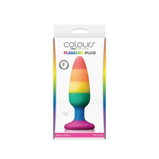 Colours - Pride Edition - Pleasure Plug - Medium -Rainbow Fenékdugó