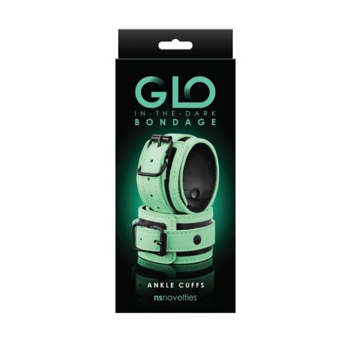 GLO Bondage - Ankle Cuff - Green Bilincs/Kötöző