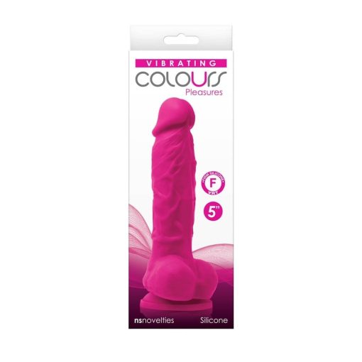 Colours - Pleasures - Vibrating - 5" Dildo - Pink Realisztikus vibrátor