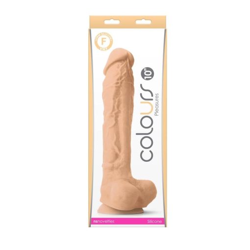 Colours - Pleasures - 10" Dildo - White Dildó