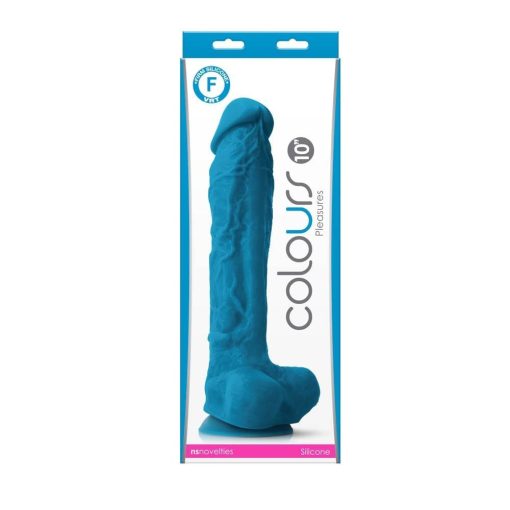 Colours - Pleasures - 10" Dildo - Blue Dildó