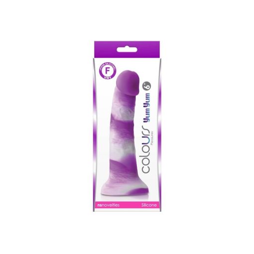 Colours - Pleasures - Yum Yum  6" Dildo - Purple Dildó