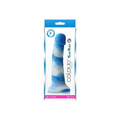 Colours - Pleasures - Yum Yum  6" Dildo - Blue Dildó