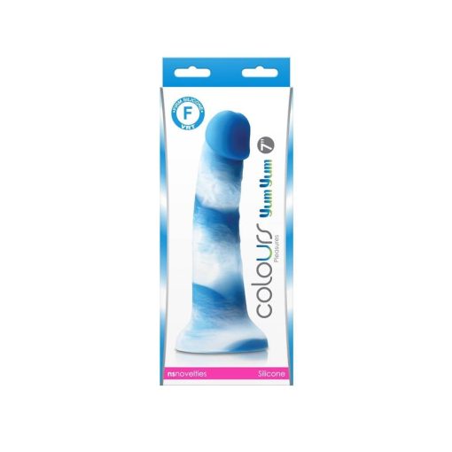 Colours - Pleasures - Yum Yum  7" Dildo - Blue Dildó