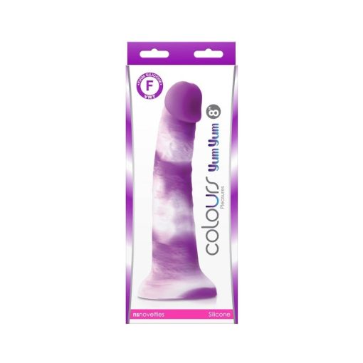 Colours - Pleasures - Yum Yum  8" Dildo - Purple Dildó