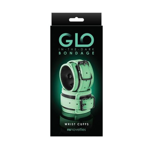 GLO Bondage - Wrist Cuff - Green Bilincs/Kötöző