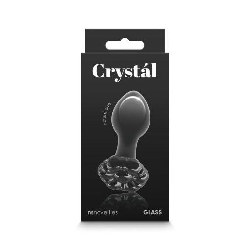 Crystal - Flower - Black Fenékdugó