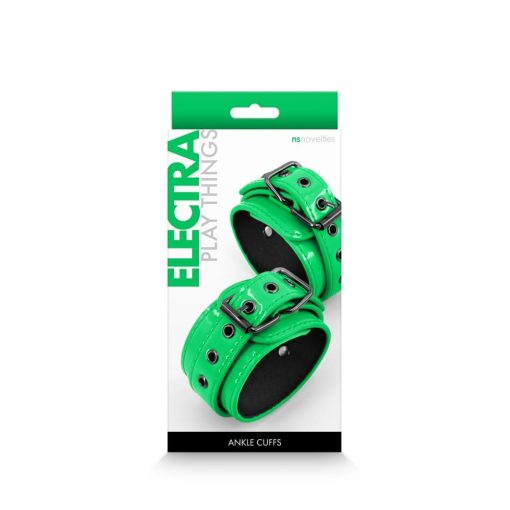 Electra - Ankle Cuffs - Green Bilincs/Kötöző