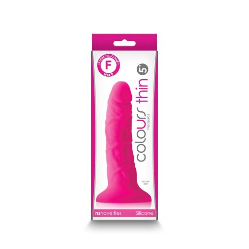 Colours - Pleasures - Thin 5" Dildo - Pink Dildó