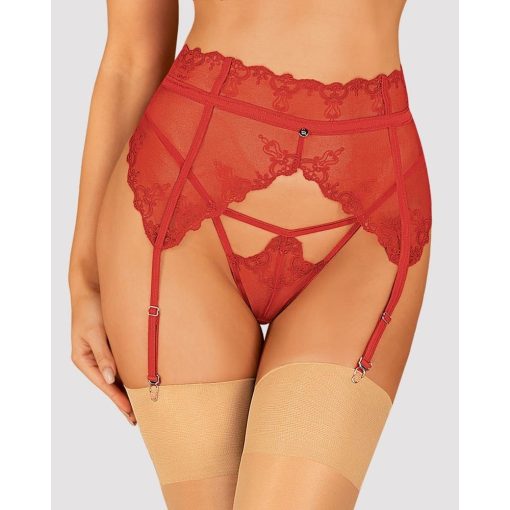 Lonesia garter belt red  S/M Harisnya/Harisnyatartó