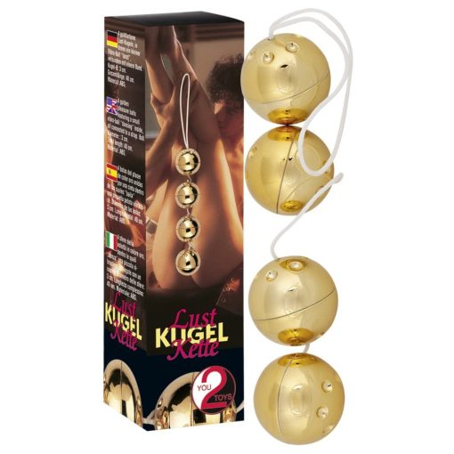 Pleasure Balls Gold 4 Gésa golyó