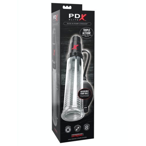 Suck-N-Pump Stroker  Clear/Black