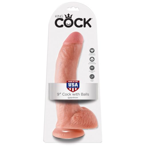 9" Cock with Balls  Light