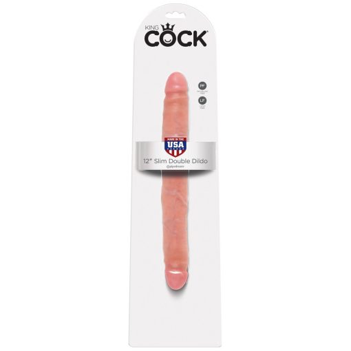 12" Slim Double Dildo Light