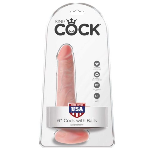 6" Cock with Balls  Light