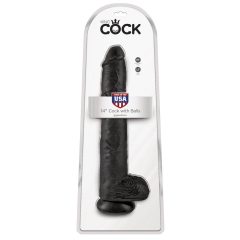 14" Cock with Balls  Black