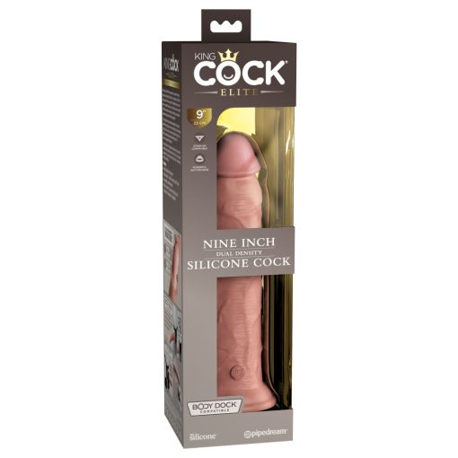 9" Dual Density Silicone Cock  Light