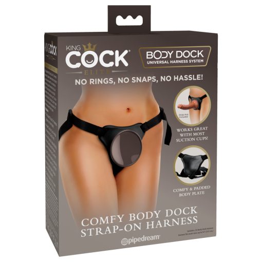 Comfy Body Dock Strap-On Harness Black/ Dark Brown