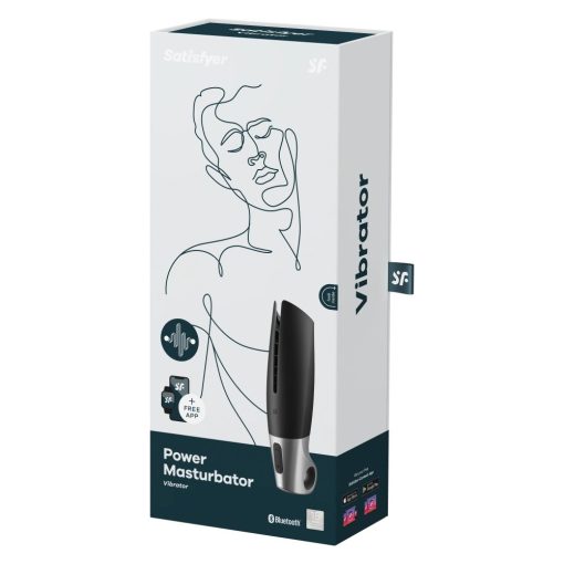 Power Masturbator black silver Férfi maszturbátor