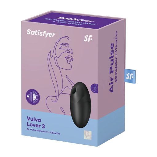 Vulva Lover 3 black Csiklóizgató