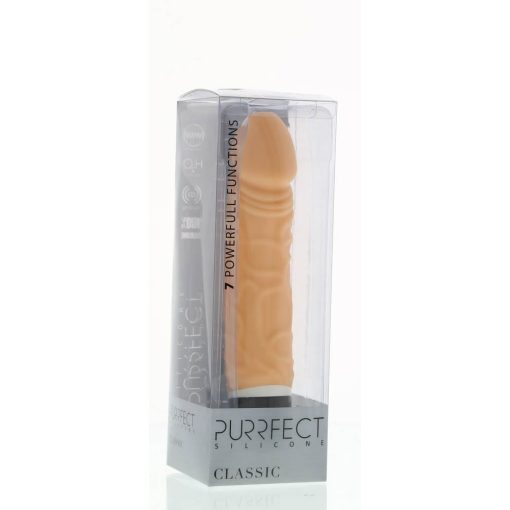 Purrfect Silicone Classic 6.5 inch Flesh Realisztikus vibrátor