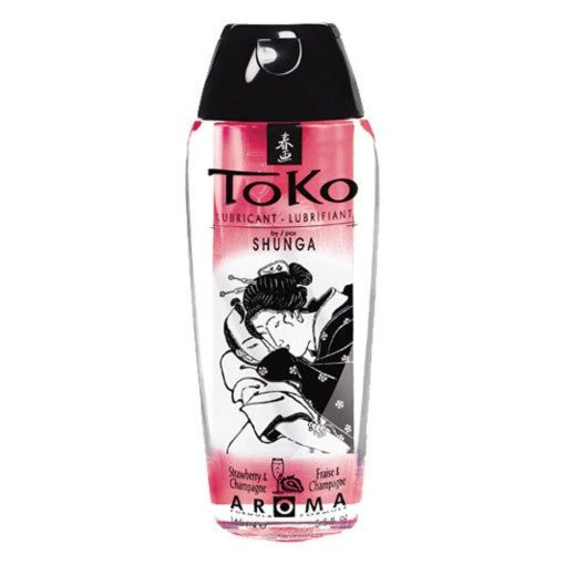 Toko Aroma Lubricant Champagne Stawber 165ml Vízbázisú Síkosító