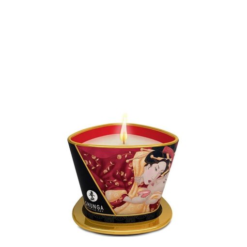 SHUNGA CANDLE STRAWBERRY 170 ML Masszázsgyertya/olaj