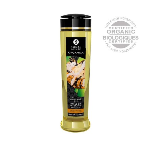 MASSAGE OIL ORGANICA 240 ml / 8 oz ALMOND SWEETNESS Masszázsgyertya/olaj