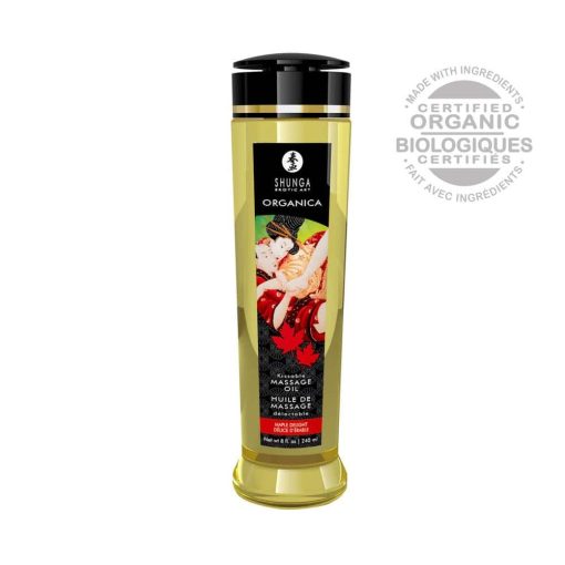 MASSAGE OIL ORGANICA 240 ml / 8 oz MAPLE DELIGHT Masszázsgyertya/olaj